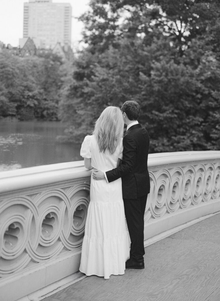 An engagement session at Bow Bridge in Central Park, New York.