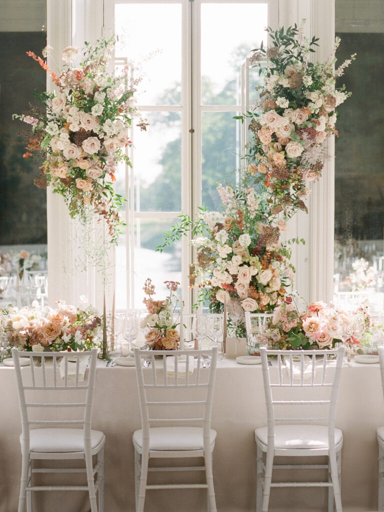 Flower backdrop for a 2023 wedding in The Netherlands