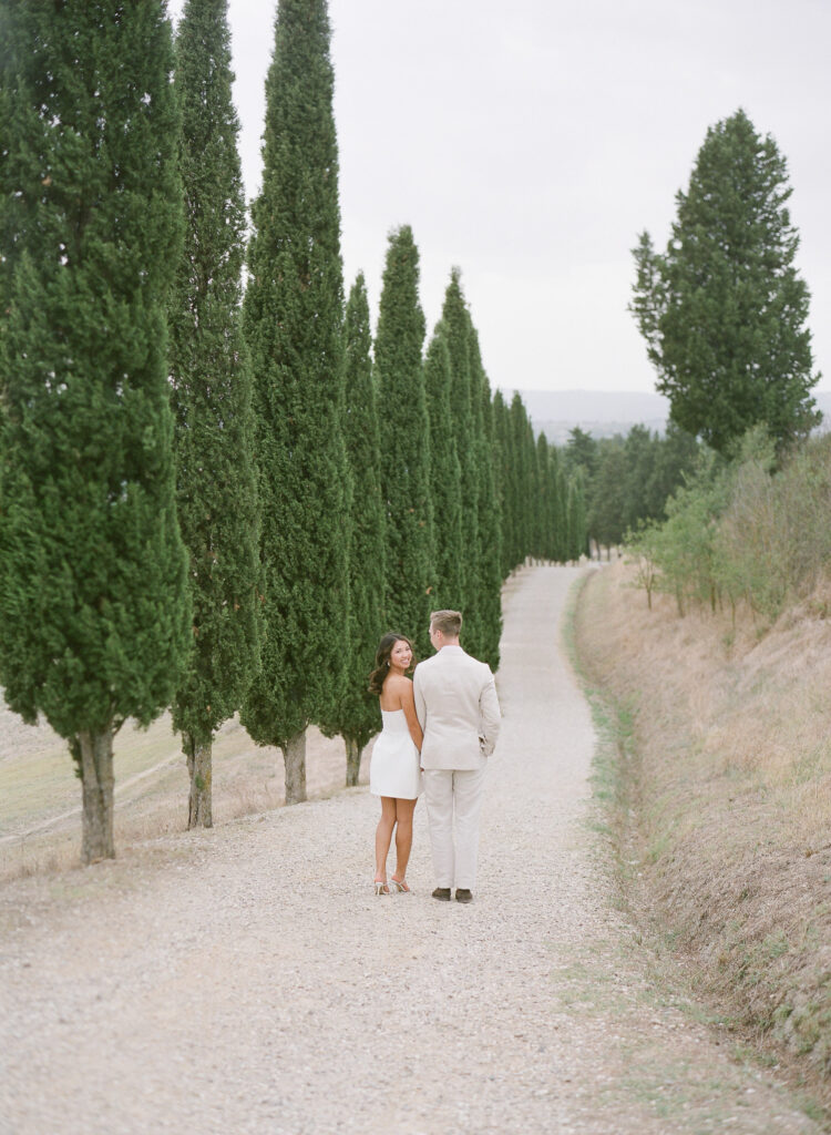 Engagement session in Tuscany, a highlight of 2023. 