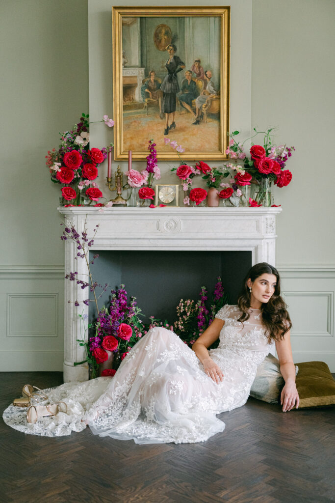 Romantic Wedding gown Avery by Edwin Oudshoorn, captured by European destination wedding photographer Alexandra Vonk