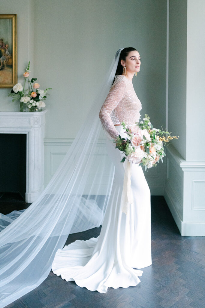 Wedding gown Peyton by Edwin Oudshoorn, captured by European destination wedding photographer Alexandra Vonk